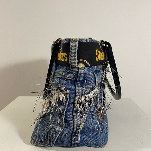 Pittsburgh Steelers Denim Purse Handbag - Picture 2 of 6